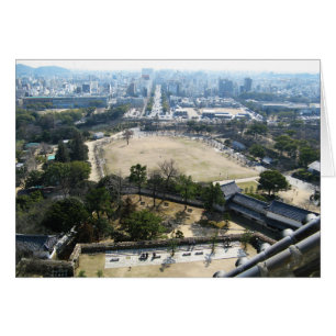 Himeji, Japan (Aussicht von der Burg aus) Karte