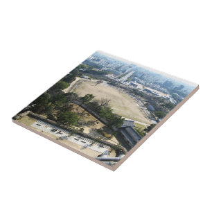 Himeji, Japan (Blick von der Burg auf der Spitze) Fliese
