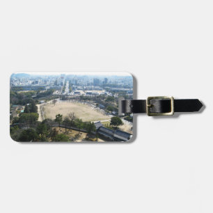 Himeji, Japan (Blick von der Burg auf der Spitze) Gepäckanhänger