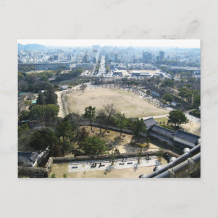 Himeji, Japan (Blick von der Burg auf der Spitze) Postkarte