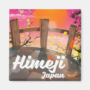 Himeji Japan blüht Poster. Magnet