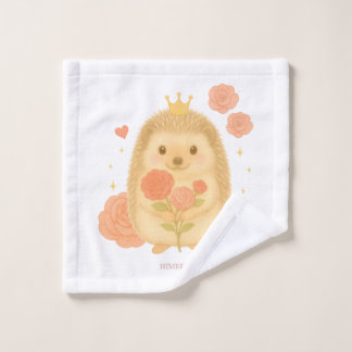HIMEKARI Floral Hedgehog Wash Towel –Clear