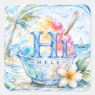 HIMELE Little Hawaiʻi Aufkleber — Shave Ice