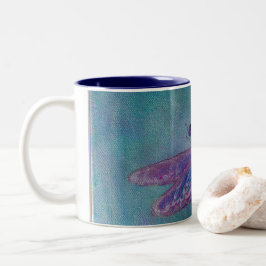 Himmel-Abstreicheisen-Libelle Zweifarbige Tasse