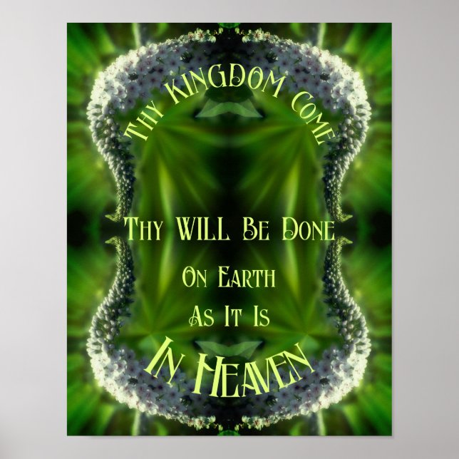 Himmel auf der Erde Wildblume Abstrakt Inspiration Poster (Vorne)
