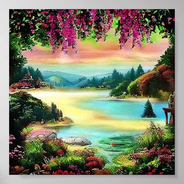 Himmel auf Erden - Ein Stück Paradies auf Ihrer Zu Poster (Vorne)