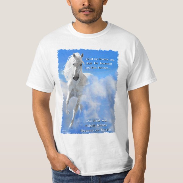 Himmel auf Erdpferd T-Shirt (Vorderseite)
