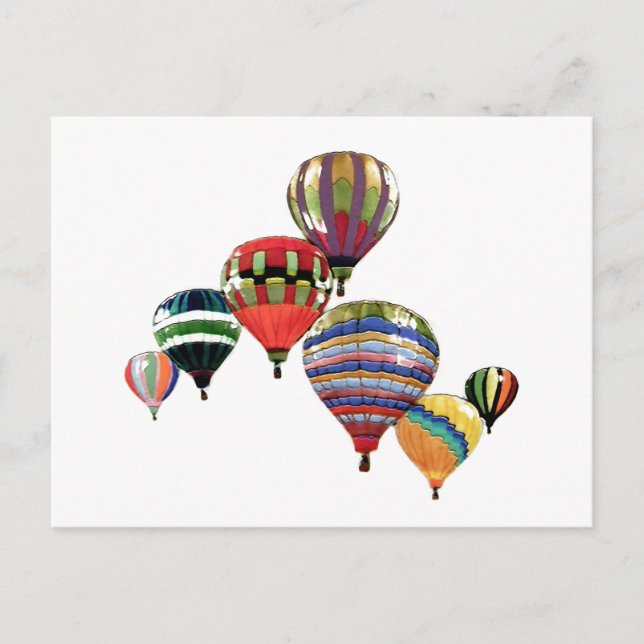 Himmel Ballons ~ Postkarte Modern (Vorderseite)