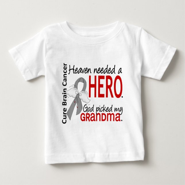 Himmel benötigte eine Held-Hirntumor-Großmutter Baby T-shirt (Vorderseite)