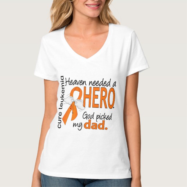 Himmel benötigte eine Held-Vater-Leukämie T-Shirt (Vorderseite)