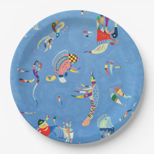 Himmel-Blau durch Wassily Kandinsky Pappteller