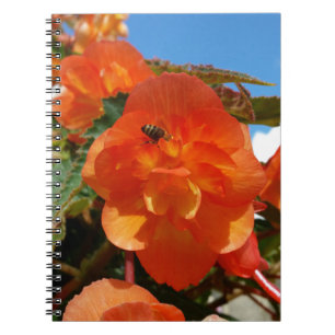 Himmel, Blume und Bienen Notizblock