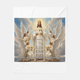 Himmel & Erde–Johannes 1:51 Mitteldecke Christlich Fleecedecke
