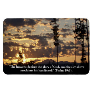 Himmel erklären den Ruhm des Gott-Fotos Magnet