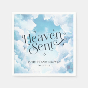 Himmel Gesendet Blaue Wolken Benutzerdefinierter N Serviette