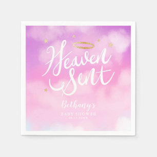 Himmel gesendete elegante Babyparty Serviette