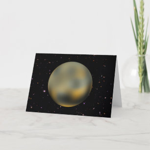 Himmel-Gruß-Karte Planeten-Plutos sternenklare Karte