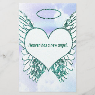 Himmel hat einen neuen Engel Briefpapier