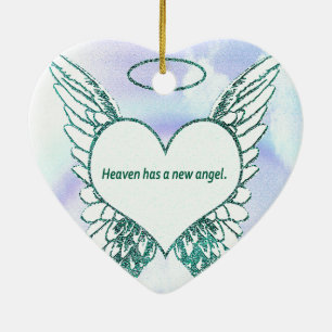 Himmel hat einen neuen Engel Keramik Ornament