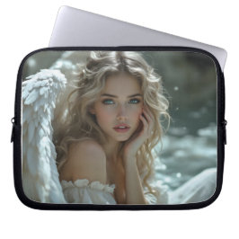 Himmel in den Augen: Engel des ruhigen Wunders Laptopschutzhülle