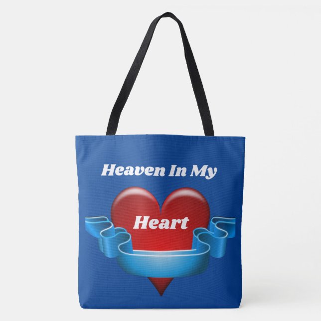 Himmel in meinem Herzen große Totentasche Tasche (Vorderseite)