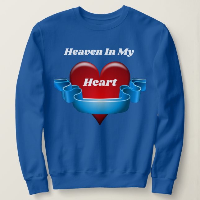 Himmel in meinen Herzsohren Sweatshirt (Design vorne)