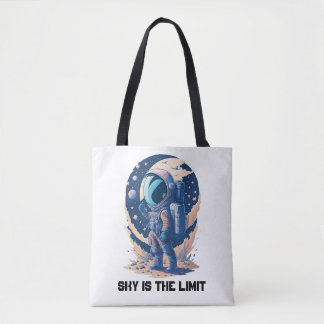 Himmel ist das Limit mit mit Astronaut Tasche