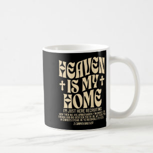 Himmel ist mein Zuhause Kreuz Christlich Religiös Kaffeetasse