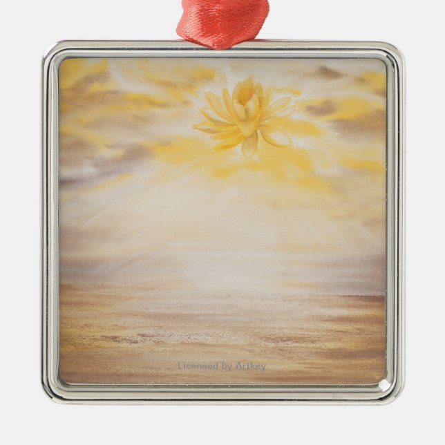 Himmel Lotus Ornament Aus Metall (Vorne)