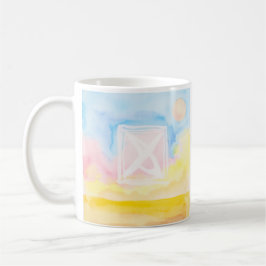 Himmel mit hellen Bereichen und Formen Kaffeetasse