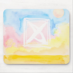 Himmel mit hellen Bereichen und Formen Mousepad