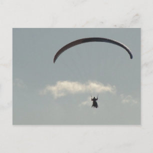 Himmel mit Paraglider, Freiheit, Paragliding Postkarte