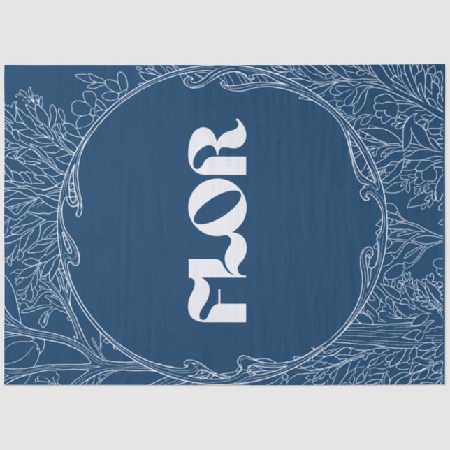 Himmel Nachts Florist Tissue Paper Seidenpapier (Vorderseite)