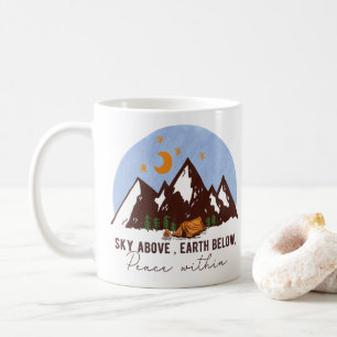 Himmel oben, Erde unten, Frieden innen Kaffeetasse