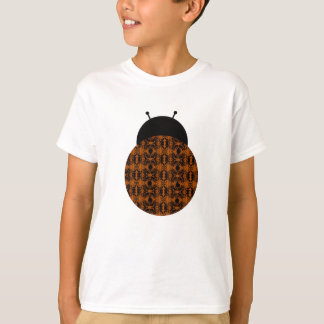 Himmel-Pfirsich-Marienkäfer-Kinder-Grafik T-Shirt