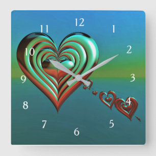 Himmel Quadratische Wanduhr