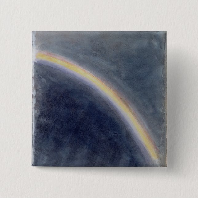 Himmel-Studie mit Regenbogen, 1827 (w/c auf Button (Vorderseite)