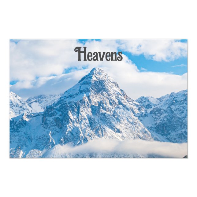 Himmel Text Schönes Blue Sky Bild Erweiterung Fotodruck (Vorne)