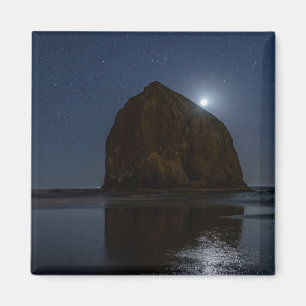 Himmel über Haystack Rock   Cannon Beach, Oregon Magnet
