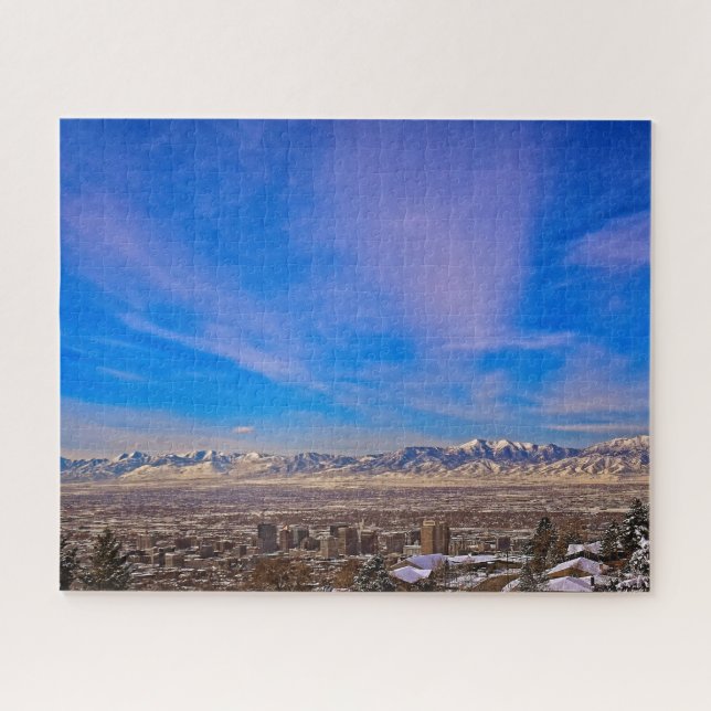 Himmel über Salt Lake City, Utah - 16x20 - 520 pc (Horizontal)