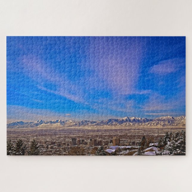 Himmel über Salt Lake City, Utah - 20x30 - 1014 pc (Horizontal)