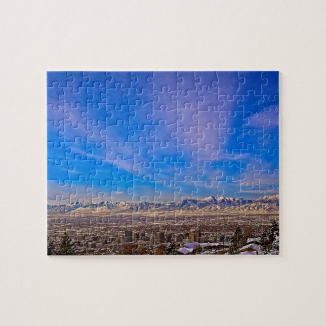 Himmel über Salt Lake City, Utah - 8x10 - 110 pc (Horizontal)