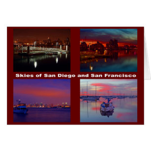 Himmel über San Diego und San Francisco