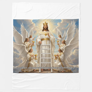 Himmel und Erde – Johannes 1:51 Große Christliche  Fleecedecke