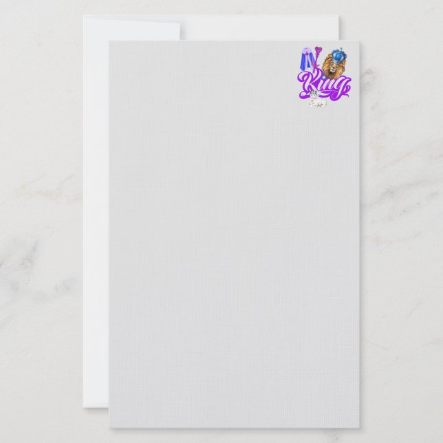 Himmel- und Erdgeschoss-König Briefpapier (Vorderseite)