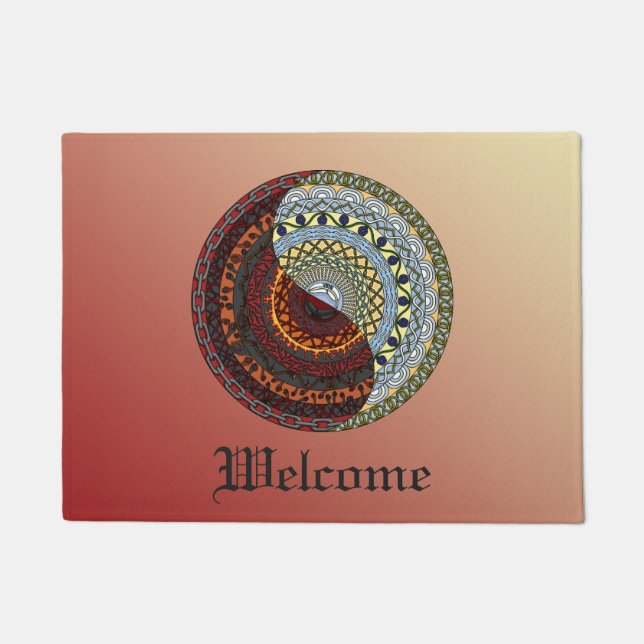 Himmel und Hell Doormat Fußmatte (Vorderseite)