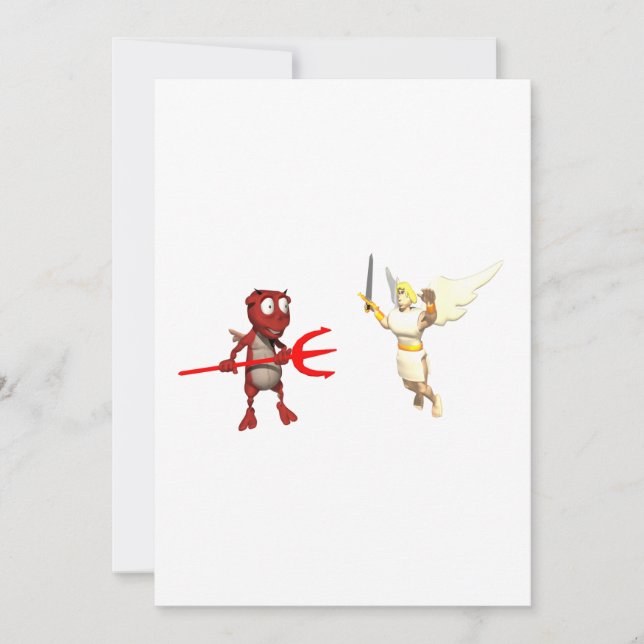 Himmel und Hölle Einladung (Vorderseite)