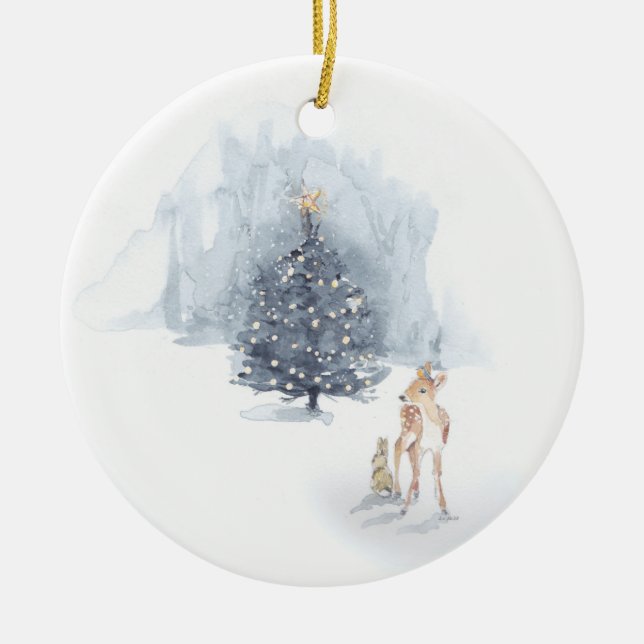 Himmel und Natur Keramik Ornament (Vorne)