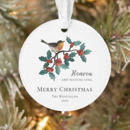 Himmel und Natur Sing Bird zu Heiligabend Ornament