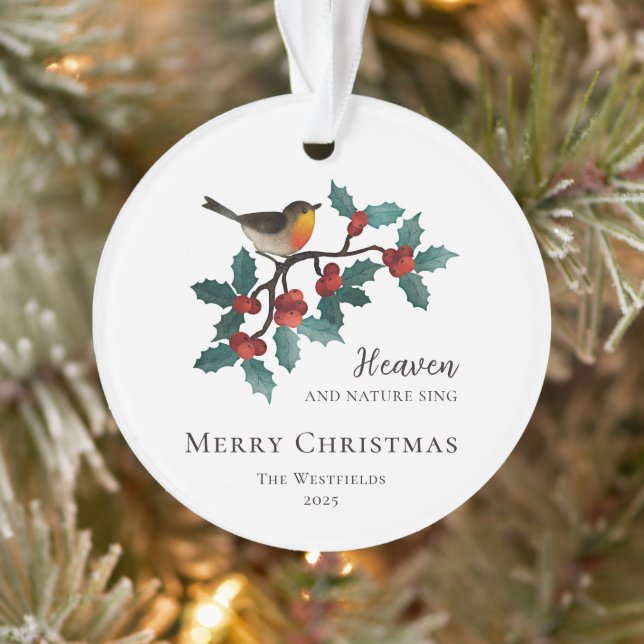 Himmel und Natur Sing Bird zu Heiligabend Ornament (Baum)